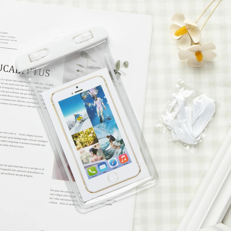 Floating Airbag Waterproof Swim Bag Phone Case for Iphone 11 12 13 14 Pro Max Samsung S23 S22 Xiaomi 13 Huawei P30 20 Lite Cover