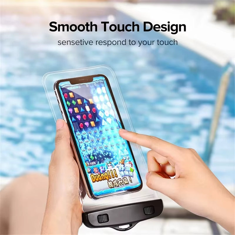 Floating Airbag Waterproof Swim Bag Phone Case for Iphone 11 12 13 14 Pro Max Samsung S23 S22 Xiaomi 13 Huawei P30 20 Lite Cover
